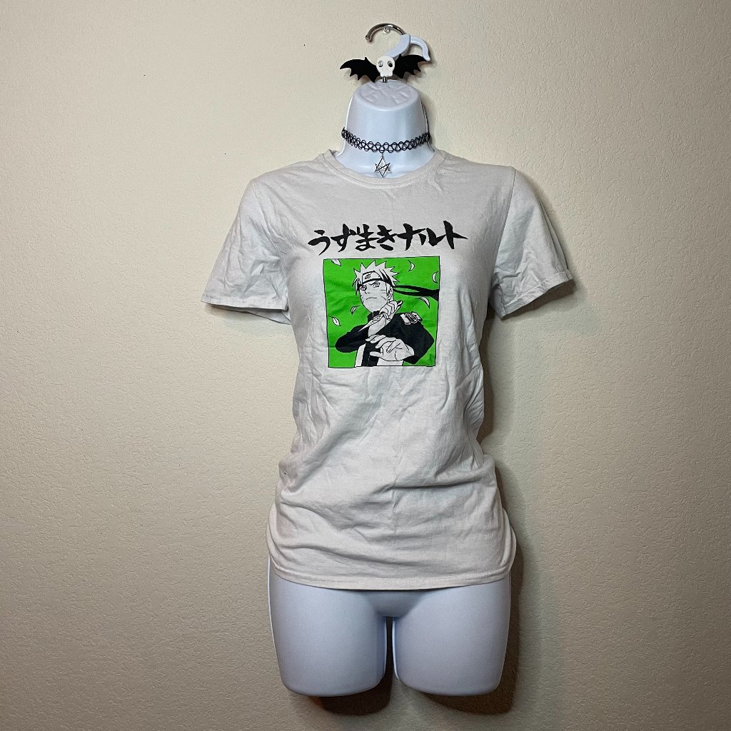 Spencers Hot Topic White Japanese Naruto Shonen Jump Tee